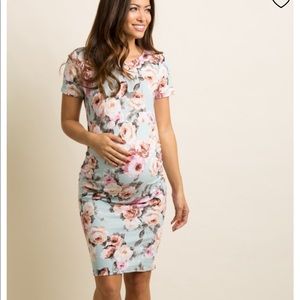 Maternity Dress - pink and blue! NWT!